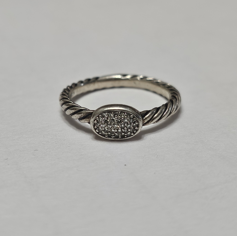 David Yurman Cable Collectible Oval Stack Ring